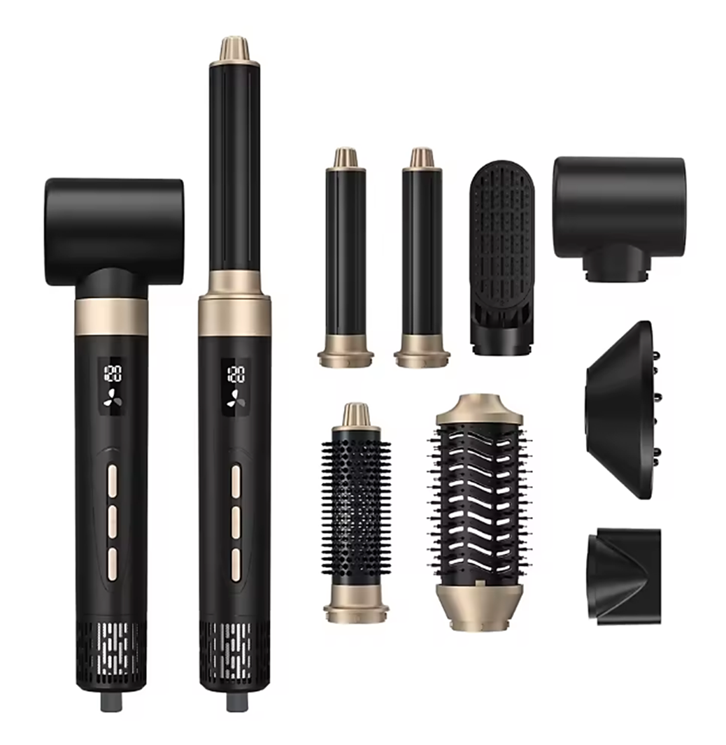 Eight-In-One Hair Dryer, Head Changing Curling Wand, High-Speed Brushless Hair Dryer, Five-In-One Hot Air Comb